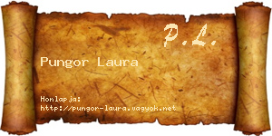 Pungor Laura névjegykártya